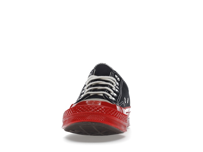 Converse Chuck Taylor All Star 70 Ox Comme des Garcons PLAY Black Red Midsole - image 11
