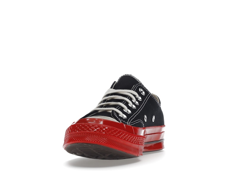 Converse Chuck Taylor All Star 70 Ox Comme des Garcons PLAY Black Red Midsole - image 12