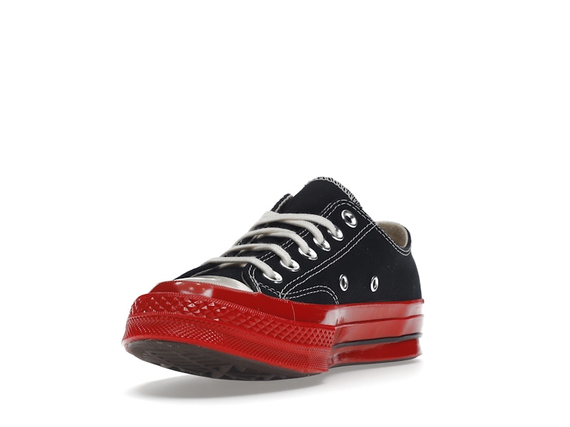 Converse Chuck Taylor All Star 70 Ox Comme des Garcons PLAY Black Red Midsole - image 13