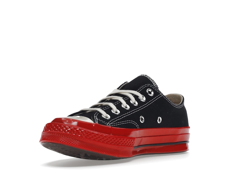 Converse Chuck Taylor All Star 70 Ox Comme des Garcons PLAY Black Red Midsole - image 14