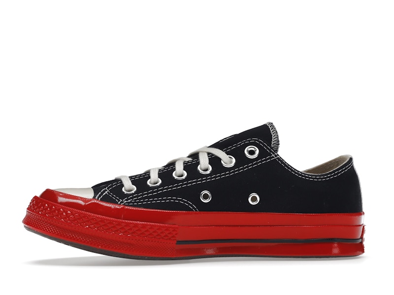 Converse Chuck Taylor All Star 70 Ox Comme des Garcons PLAY Black Red Midsole - image 18