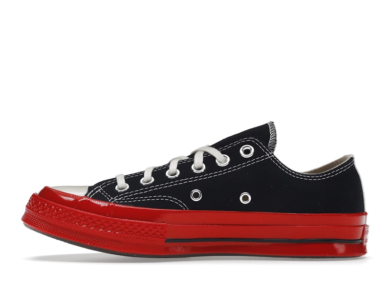 Converse Chuck Taylor All Star 70 Ox Comme des Garcons PLAY Black Red Midsole - image 19