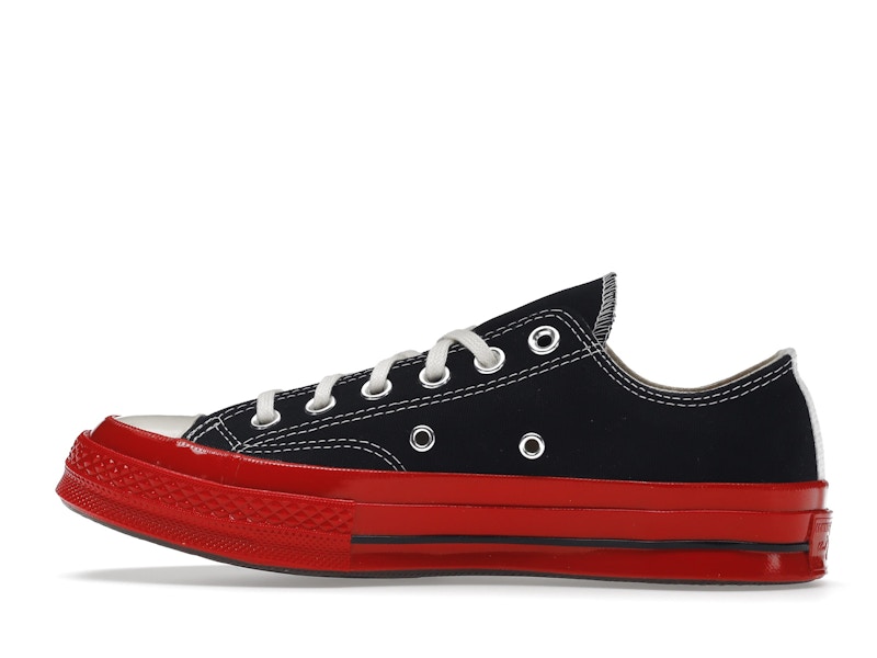 Converse Chuck Taylor All Star 70 Ox Comme des Garcons PLAY Black Red Midsole - image 20