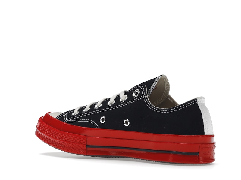 Converse Chuck Taylor All Star 70 Ox Comme des Garcons PLAY Black Red Midsole - image 23
