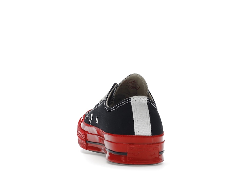 Converse Chuck Taylor All Star 70 Ox Comme des Garcons PLAY Black Red Midsole - image 27