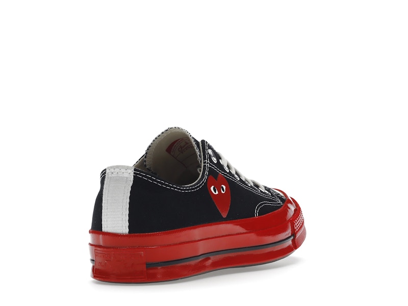 Converse Chuck Taylor All Star 70 Ox Comme des Garcons PLAY Black Red Midsole - image 31