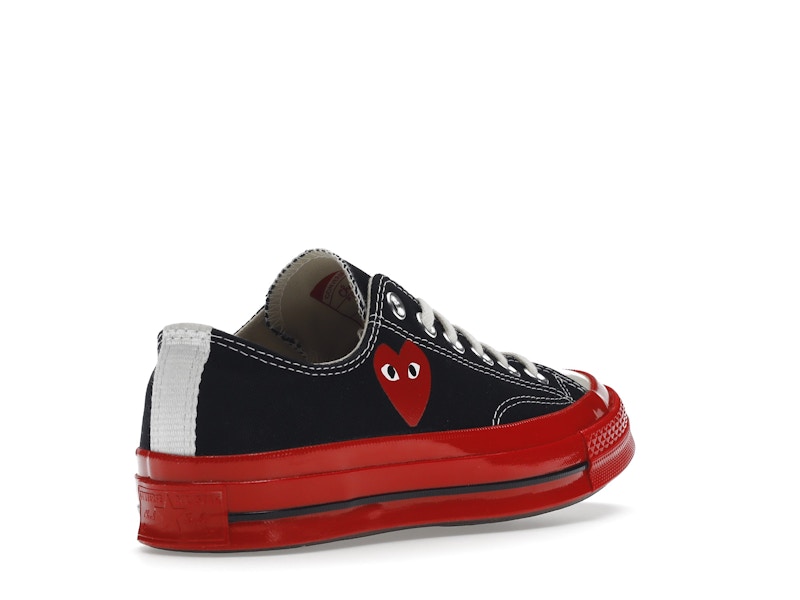 Converse Chuck Taylor All Star 70 Ox Comme des Garcons PLAY Black Red Midsole - image 32