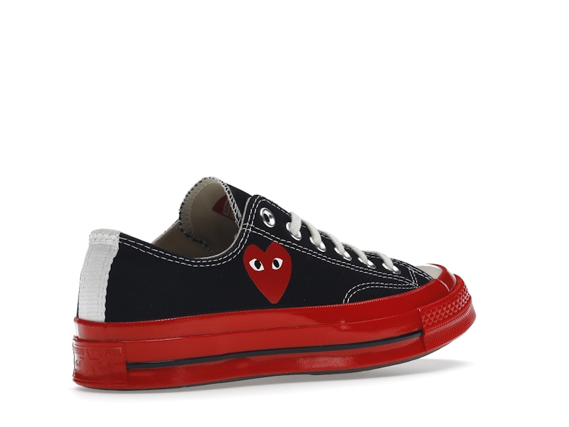 Converse Chuck Taylor All Star 70 Ox Comme des Garcons PLAY Black Red Midsole - image 33