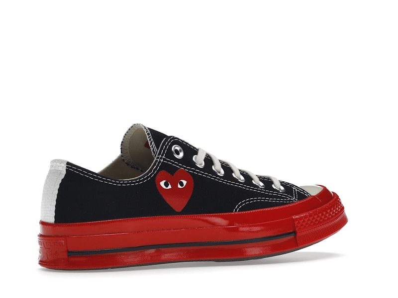 Converse Chuck Taylor All Star 70 Ox Comme des Garcons PLAY Black Red Midsole - image 34