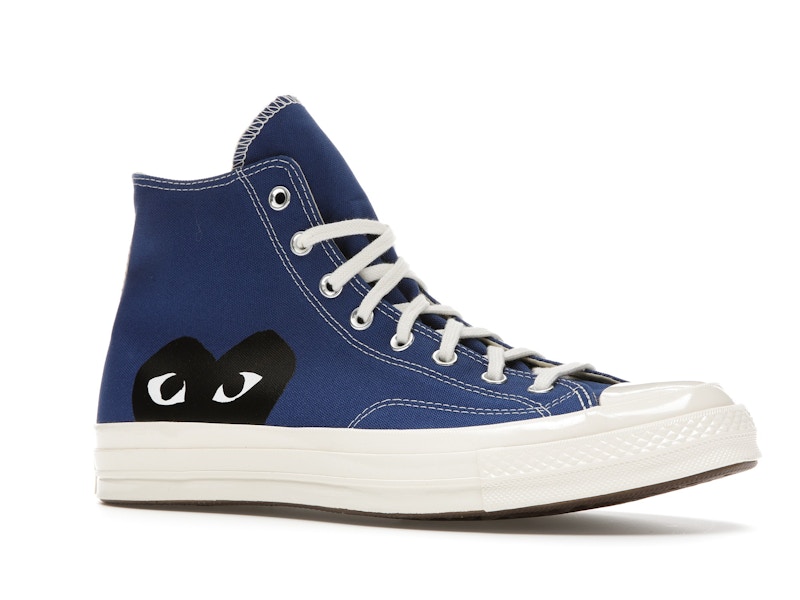 Converse Chuck Taylor All Star 70 Hi Comme des Garcons PLAY Blue Quartz - image 4