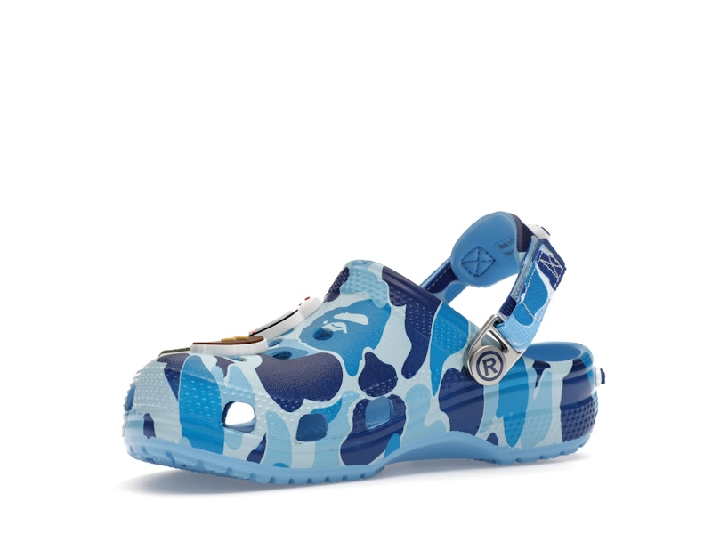 Crocs Classic Clog A Bathing Ape ABC Camo Blue (Kids) - image 16