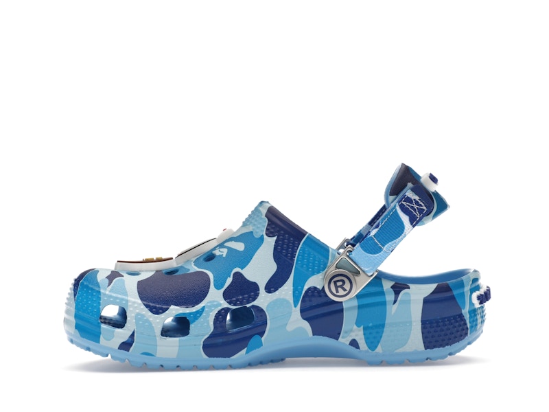 Crocs Classic Clog A Bathing Ape ABC Camo Blue (Kids) - image 19