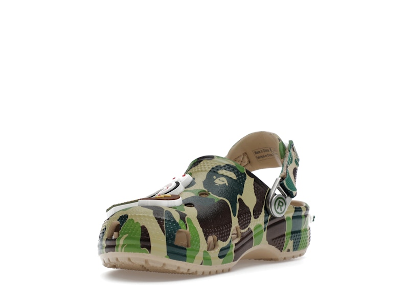 Crocs Classic Clog A Bathing Ape ABC Camo Green (Kids) - image 14