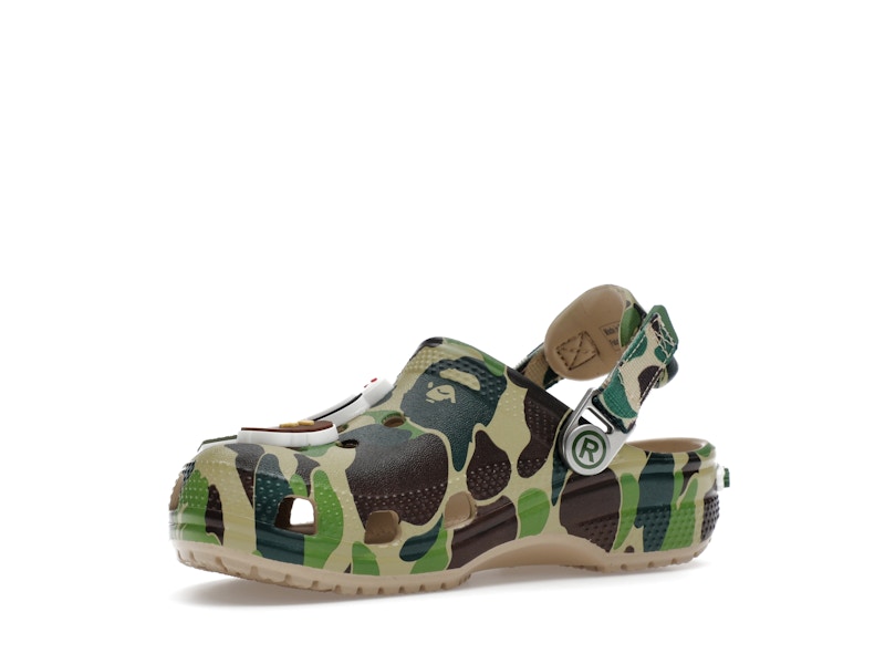 Crocs Classic Clog A Bathing Ape ABC Camo Green (Kids) - image 16