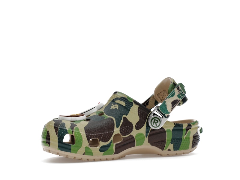 Crocs Classic Clog A Bathing Ape ABC Camo Green (Kids) - image 17