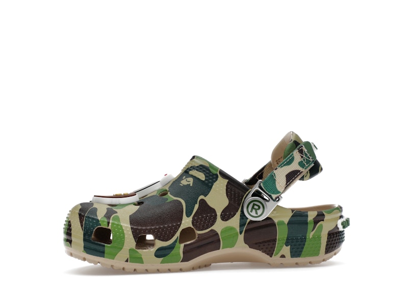 Crocs Classic Clog A Bathing Ape ABC Camo Green (Kids) - image 18