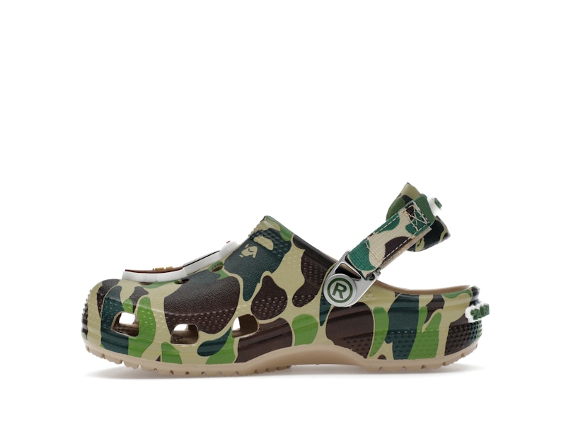 Crocs Classic Clog A Bathing Ape ABC Camo Green (Kids) - image 19