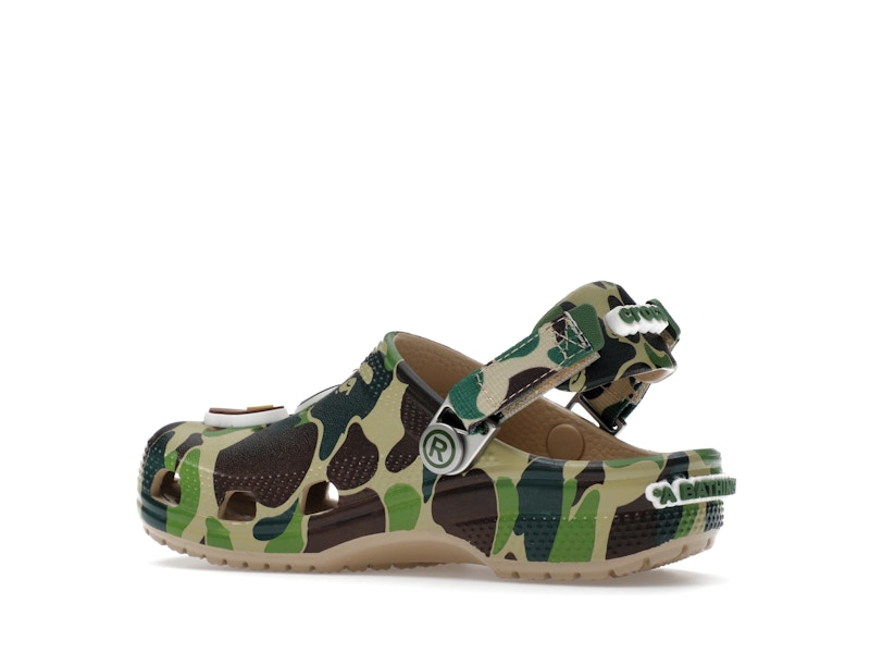 Crocs Classic Clog A Bathing Ape ABC Camo Green (Kids) - image 22