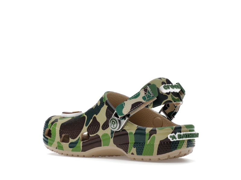 Crocs Classic Clog A Bathing Ape ABC Camo Green (Kids) - image 23