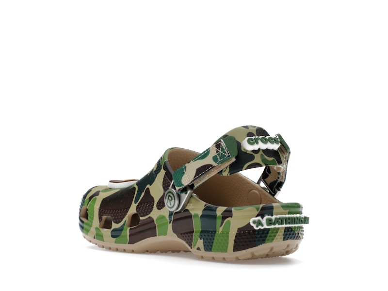 Crocs Classic Clog A Bathing Ape ABC Camo Green (Kids) - image 24