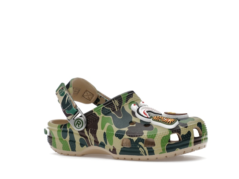 Crocs Classic Clog A Bathing Ape ABC Camo Green (Kids) - image 4