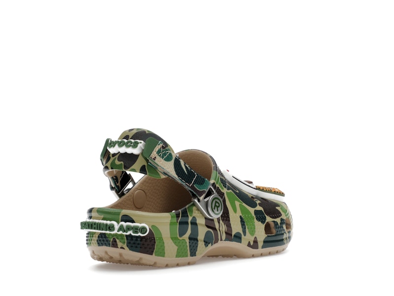Crocs Classic Clog A Bathing Ape ABC Camo Green (Kids) - image 32