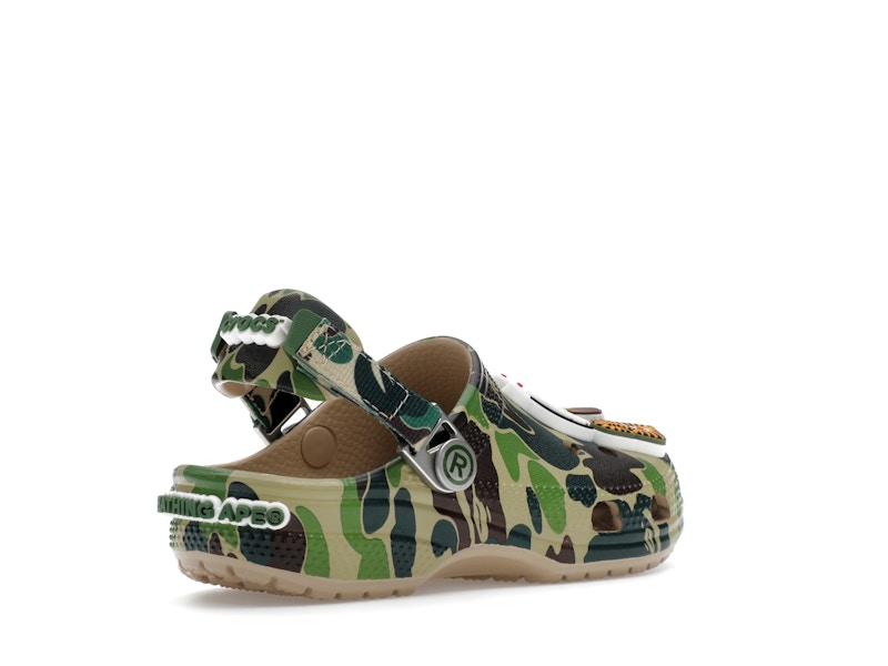 Crocs Classic Clog A Bathing Ape ABC Camo Green (Kids) - image 33