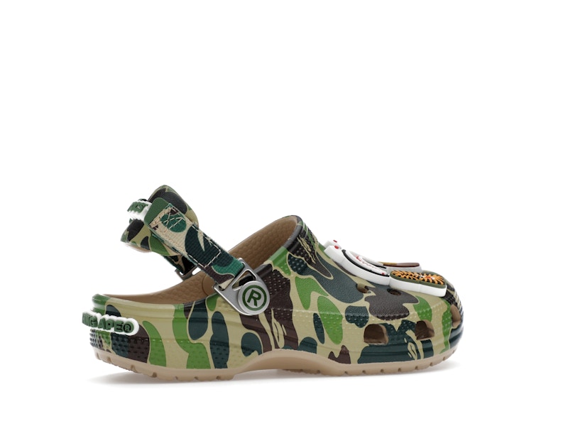Crocs Classic Clog A Bathing Ape ABC Camo Green (Kids) - image 35