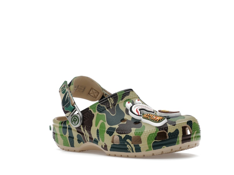 Crocs Classic Clog A Bathing Ape ABC Camo Green (Kids) - image 5