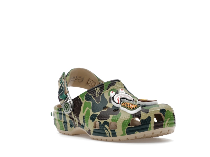Crocs Classic Clog A Bathing Ape ABC Camo Green (Kids) - image 6