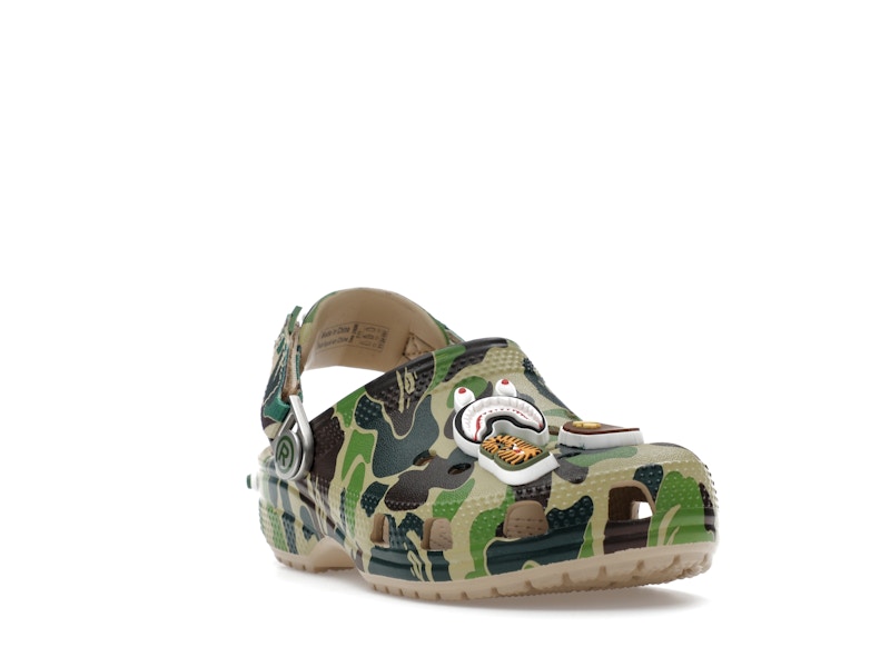 Crocs Classic Clog A Bathing Ape ABC Camo Green (Kids) - image 7