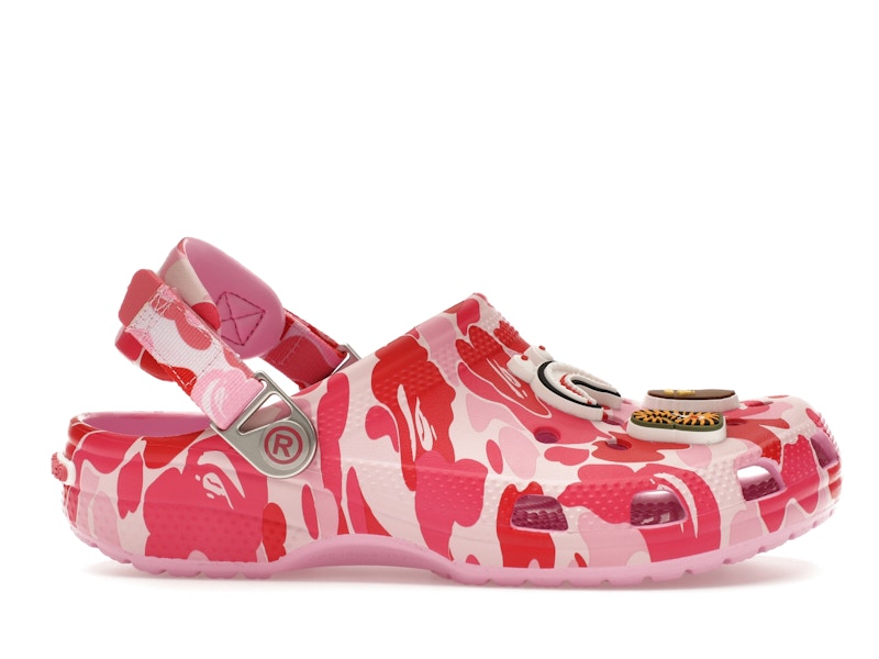 Crocs Classic Clog A Bathing Ape ABC Camo Pink (Kids) - image 2