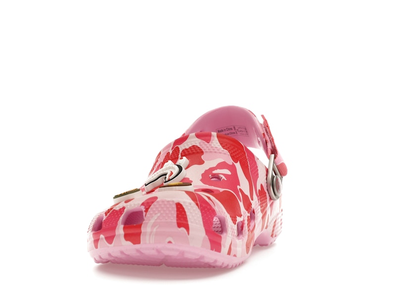 Crocs Classic Clog A Bathing Ape ABC Camo Pink (Kids) - image 12