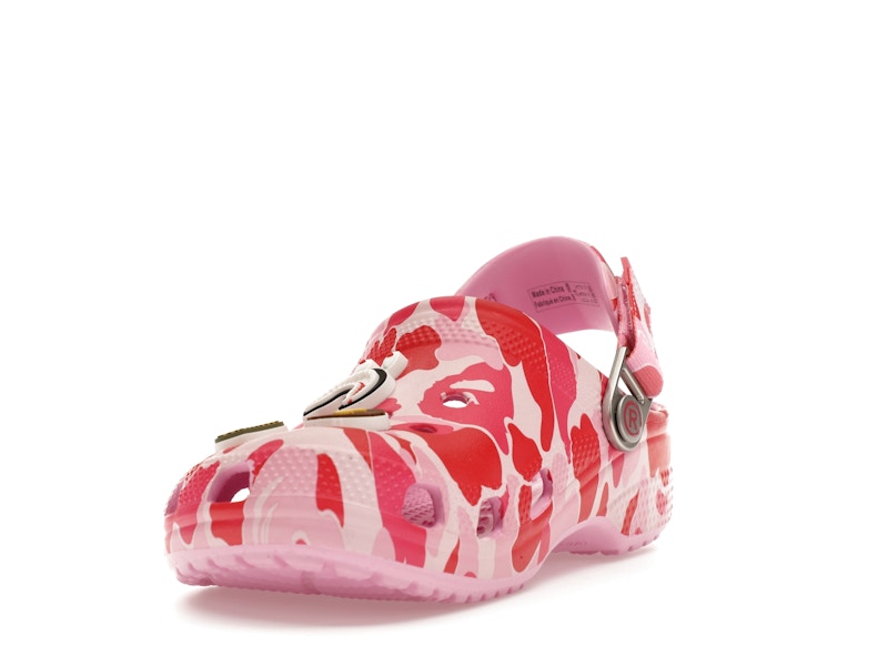 Crocs Classic Clog A Bathing Ape ABC Camo Pink (Kids) - image 13