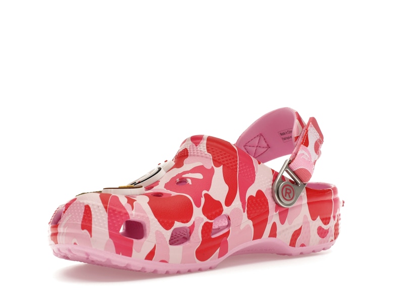 Crocs Classic Clog A Bathing Ape ABC Camo Pink (Kids) - image 15