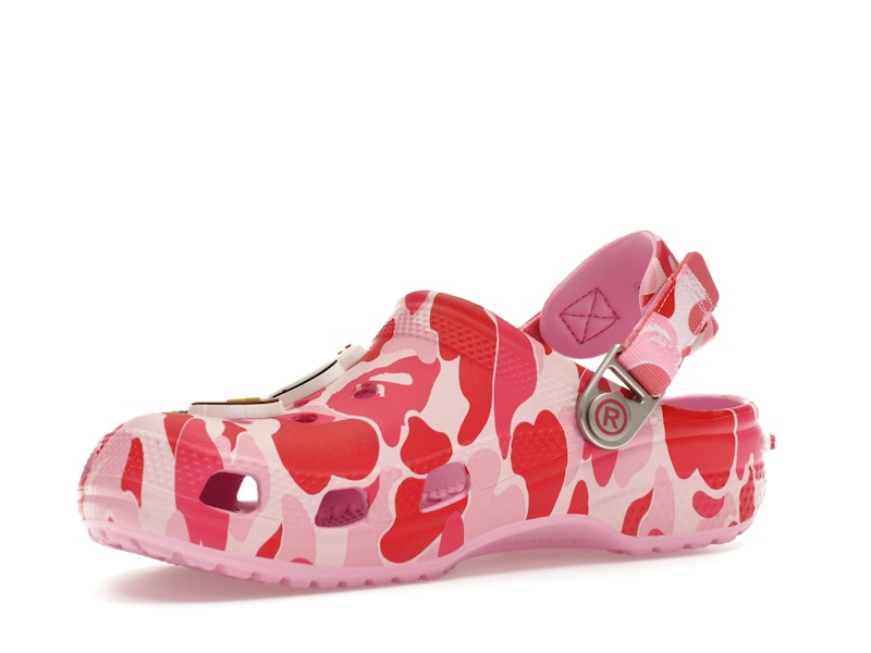 Crocs Classic Clog A Bathing Ape ABC Camo Pink (Kids) - image 16