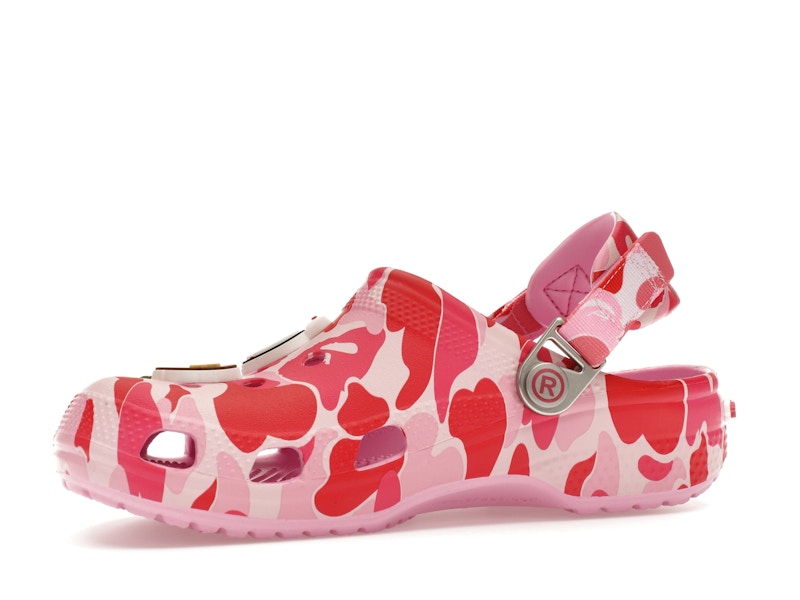 Crocs Classic Clog A Bathing Ape ABC Camo Pink (Kids) - image 17