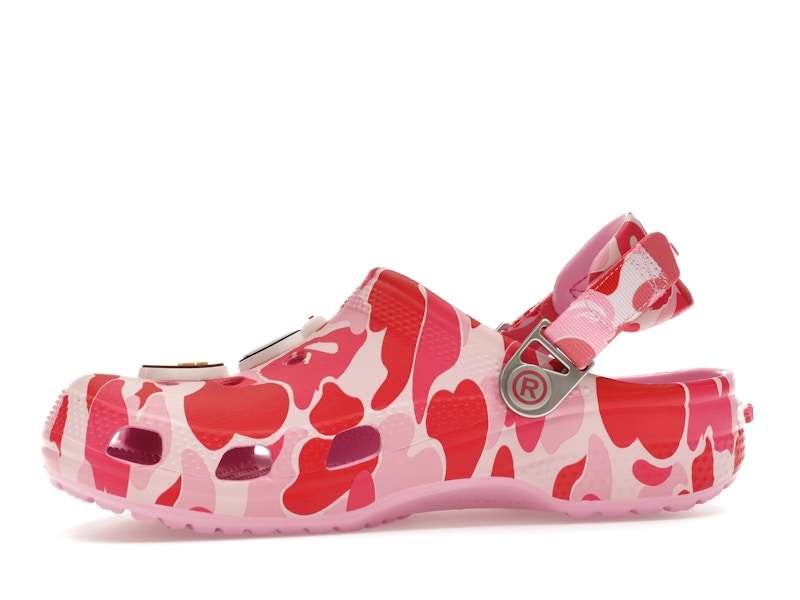 Crocs Classic Clog A Bathing Ape ABC Camo Pink (Kids) - image 18