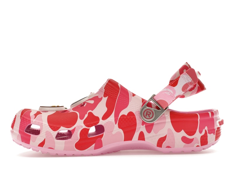 Crocs Classic Clog A Bathing Ape ABC Camo Pink (Kids) - image 19