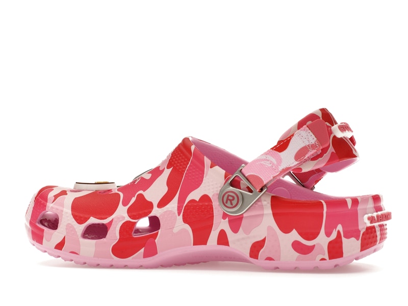 Crocs Classic Clog A Bathing Ape ABC Camo Pink (Kids) - image 21