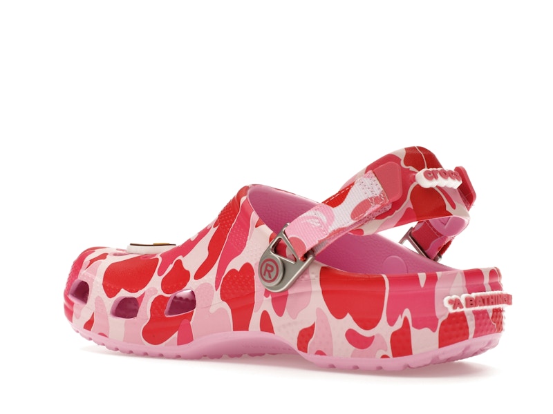 Crocs Classic Clog A Bathing Ape ABC Camo Pink (Kids) - image 23