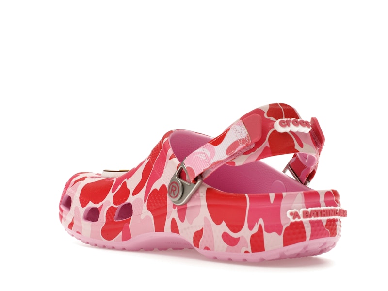 Crocs Classic Clog A Bathing Ape ABC Camo Pink (Kids) - image 24