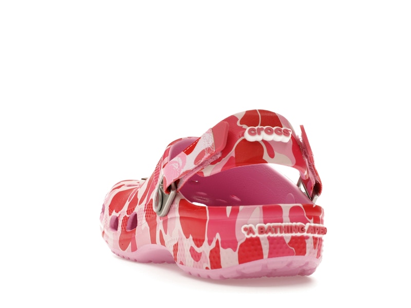 Crocs Classic Clog A Bathing Ape ABC Camo Pink (Kids) - image 26