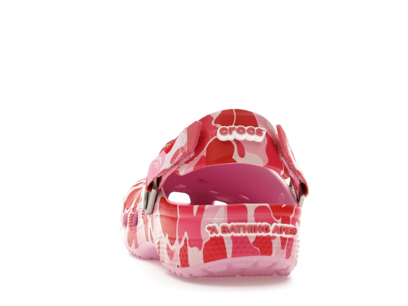 Crocs Classic Clog A Bathing Ape ABC Camo Pink (Kids) - image 27