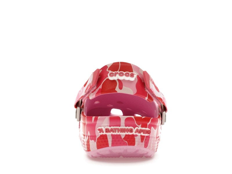 Crocs Classic Clog A Bathing Ape ABC Camo Pink (Kids) - image 28