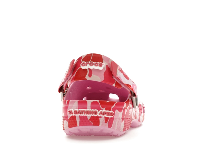 Crocs Classic Clog A Bathing Ape ABC Camo Pink (Kids) - image 29