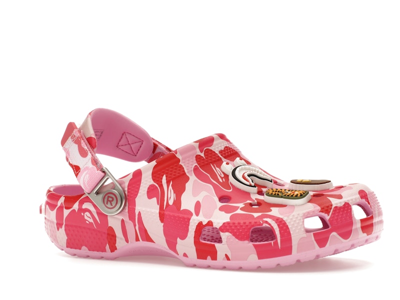 Crocs Classic Clog A Bathing Ape ABC Camo Pink (Kids) - image 4