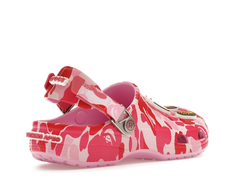 Crocs Classic Clog A Bathing Ape ABC Camo Pink (Kids) - image 33