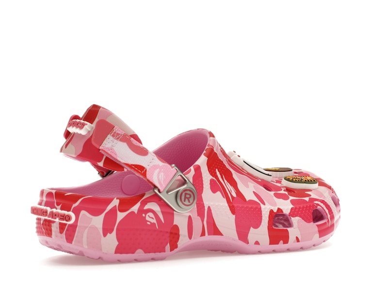 Crocs Classic Clog A Bathing Ape ABC Camo Pink (Kids) - image 34