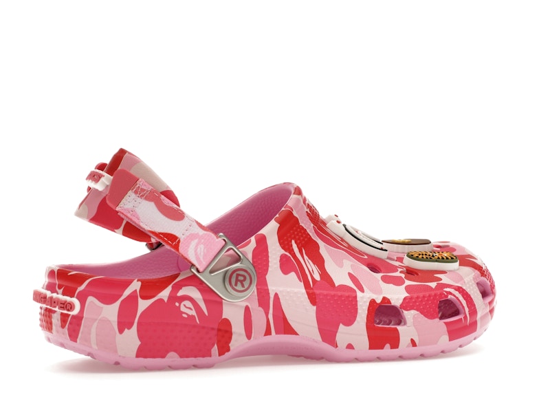 Crocs Classic Clog A Bathing Ape ABC Camo Pink (Kids) - image 35